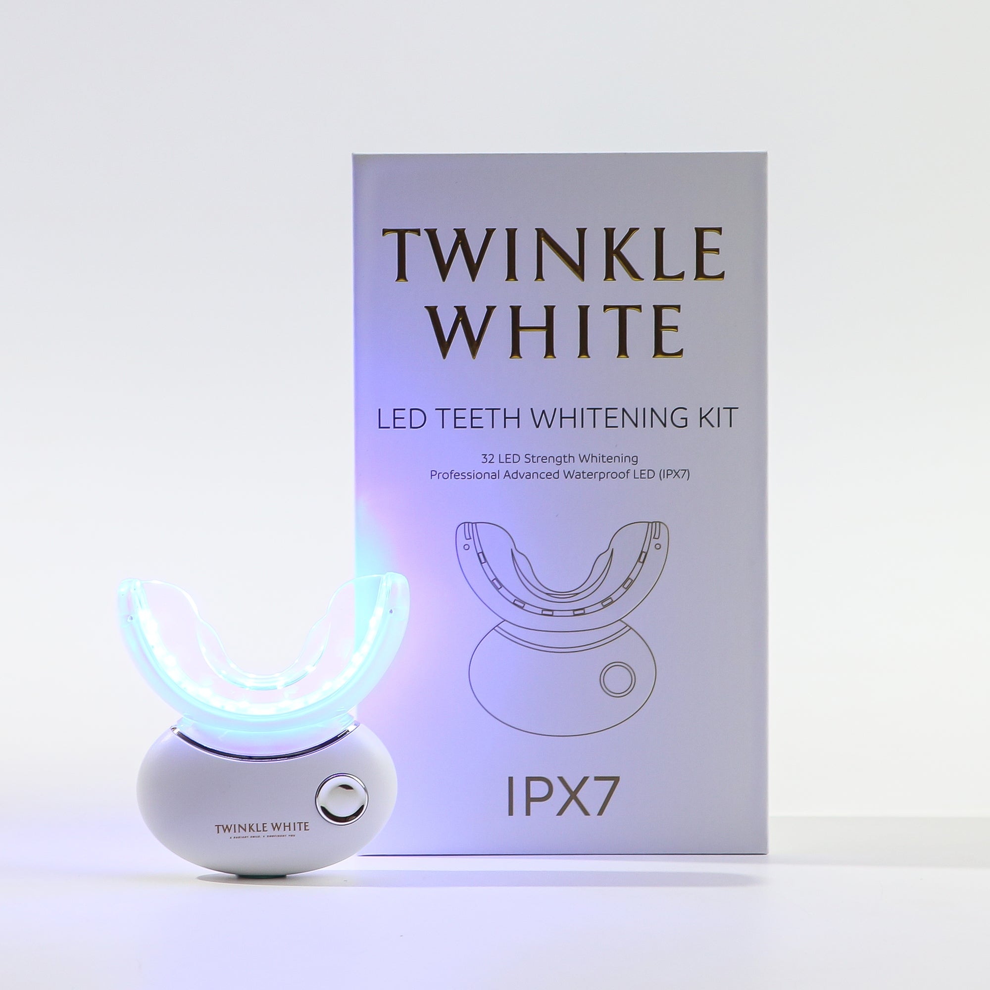 Twinkle White® Advanced Waterproof IPX7 LED Teeth Whitening Kit
